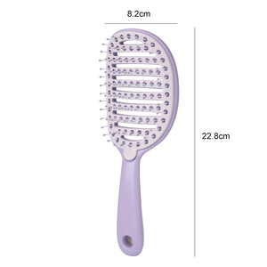 Cepillo Desenredante con Logotipo Personalizado, Autolimpieza Rápida con un Clic, Peine Curvo Ventilado <span class=keywords><strong>para</strong></span> Masaje, <span class=keywords><strong>para</strong></span> Peinar Cabello Rizado Húmedo y Seco - Product Image 2