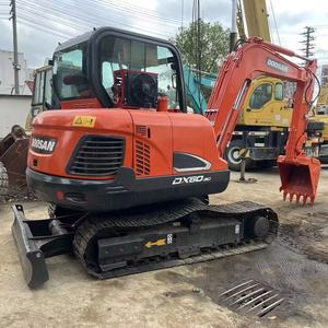 Prix d'usine de haute qualité 6 tonnes Doosan DX60 mini excavatrices d'occasion pelles à Shanghai en Chine - Product Image 1