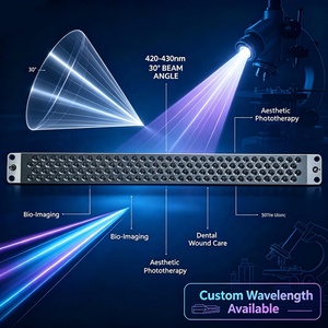 เลนส์ LED ไดโอดเซรามิก 420‑430 นาโนเมตร กำลังสูง สีน้ำเงินเข้ม-ม่วง สำหรับการรักษาทางทันตกรรม รักษาสิว PDT การบำบัดด้วยแสง และอุปกรณ์ทางผิวหนัง - Product Image 4