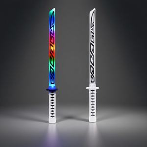 Vente en gros Nouveau <span class=keywords><strong>sabre</strong></span> <span class=keywords><strong>laser</strong></span> Katana blanc <span class=keywords><strong>lumineux</strong></span> pour enfants Jouet bon marché de l'usine de jouets pour enfants - Product Image 1