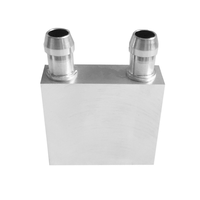Bloc de refroidissement liquide en alliage d'aluminium CNC OEM 6063, radiateur en cuivre, refroidisseur AIO, tête de refroidissement à eau pour CPU, dissipateur thermique pour composants électroniques