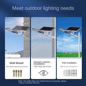 IP65 étanche haute puissance Split LED lampadaires solaires télécommande 100W/200W/300W/400W/500W lampe extérieure pour jardins - Product Image 6