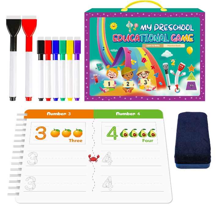 Children practice book preschool learning Montessori early education