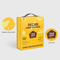 Boîte Cadeau Noix de Pécan Jaune Orange Impression Personnalisée Écologique Qualité Alimentaire Service de Conception Emballage Luxe pour Noix Usine OEM
