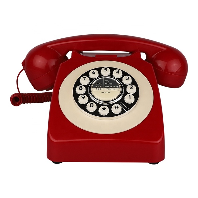 OEM ODM SIP Antique Telephone for 4G Home Decoration with Voice Mail Recording for Wedding Birthday Gift