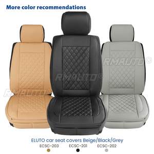 1PC ผ้าคลุมเบาะรถยนต์หนัง PU รองรับถุงลมนิรภัยกันลื่นแบบสากลเหมาะกับรถยนต์ส่วนใหญ่ผ้าคลุมเบาะรถยนต์ภายใน - Product Image 3