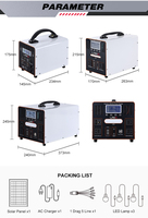 Nouveau système d'énergie solaire portable Lifepo4, système de stockage d'énergie en fer 300W 2000Wh