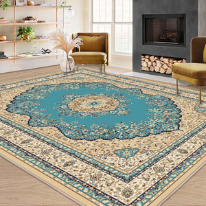 Tappeto Persiano per Soggiorno, Base Spessa Lavata, Tappeto in Finto Cashmere, Stile Bohémien Vintage - Product Image 1