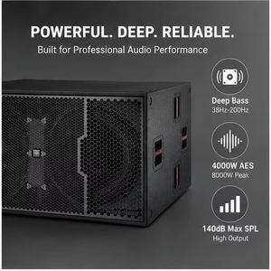 ซับวูฟเฟอร์คู่ขนาด 21 นิ้ว ระดับมืออาชีพ 4000w 16000w วอยซ์คอยล์ 150 มม. แบบ Passive 140db 8 โอห์ม สำหรับเวที สนามกีฬา คอนเสิร์ต รุ่น Ls-b221+ - Product Image 3