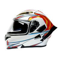 Casque de moto modulaire personnalisé tout-en-un |   Casque intégral à double lentille relevable |   Aileron aérodynamique prêt pour la production OEM ODM