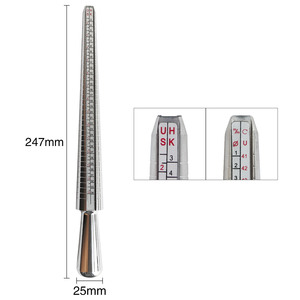 Juego de 6 Herramientas para Medir Anillos, Incluye Mandril, Medidor de Anillos, Medidor de Dedos, Martillo, Paño de Pulido, Kit de Reparación, Herramientas de Joyería - Product Image 4