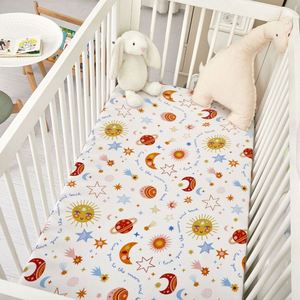 Sábana Ajustable para Cuna de Bebé Recién Nacido, de Algodón Orgánico Suave y Plegable, para Cuna o Cesta de Bebé - Product Image 3