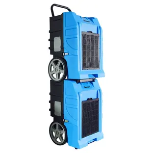 Onedry 130Pints Commercial Grade Industrial LGR Dehumidifier with big wheels and handle for water damage restoration