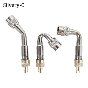 Adaptateur universel d'angle pour valve de pneu 45/90/135 degrés pour gonflage de pneus de vélo, trottinette, remorque, camping-car - Product Image 1