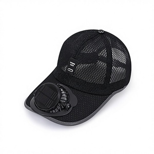 Adult <strong>Summer</strong> Solar Powered Charging Adjustable Baseball Fan <strong>Hat</strong> Men's Women's Breathable Mesh Sunscreen Outdoor Sun Visor Cap - Product Image 1