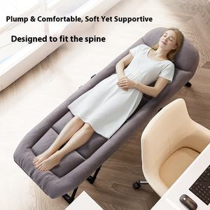 Lit pliant simple portable d'extérieur Lit inclinable multifonctionnel Lit de sieste pour le déjeuner - Product Image 2