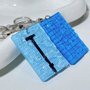 Porte-clés créatif en acrylique ondulé <span class=keywords><strong>pour</strong></span> piscine, cadeau <span class=keywords><strong>pour</strong></span> <span class=keywords><strong>nageur</strong></span>, porte-clés de voiture, décoration, cadeau promotionnel - Product Image 3