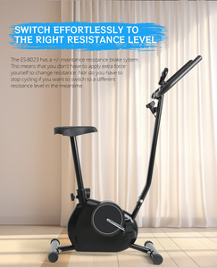 Cyclette Verticale Silenziosa con Telaio in Acciaio e Trasmissione a Cinghia, Unisex, con Resistenza Magnetica per il Body Building - Product Image 4