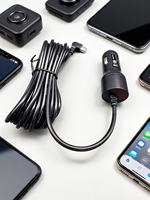 Chargeur allume-cigare pour voiture avec câble de 3,5 m, 12V 24V vers 5V 2,5A pour DVR, GPS, enregistreur de conduite, alimentation, chargeur de voiture
