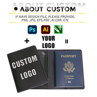 Porte-passeport et billets épaissi populaire, étui de protection pour passeport, sac de voyage pour documents avec LOGO personnalisé