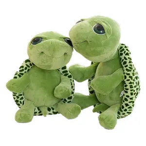 Peluche de tortuga de mar verde suave, juguete de peluche personalizado, barato