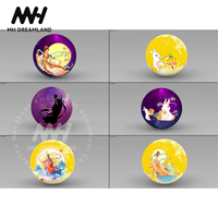 Festival publicité PVC balle gonflable décoration commerciale lune astronautes lapin peintures pour faire du shopping personnages de dessins animés