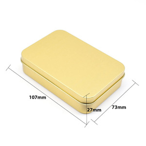 定制标志钥匙扣扑克牌香烟金属包装盒长方形锡盒 - Product Image 2