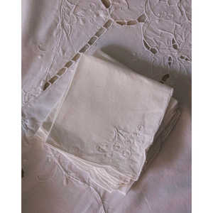 Catiacingolani Embroidered Linen Rectangle <b>Tablecloth</b> with Cutwork for Home & Hotel Dining Rooms Small/<b>Large</b> Napkins Included - Product Image 6