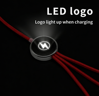 Câble de charge USB avec éclairage LED personnalisé de 1,2 m - Cadeau promotionnel durable pour les événements, certifié CE