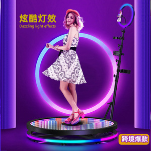 <strong>360</strong> Photo Booth Glass Panoramic Photography Device 80x100x115cm Flight Case Remote App Control Smartphones Digital Print - Product Image 1