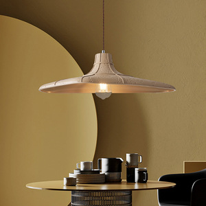 โคมไฟยูเอฟโอสไตล์วาบิซาบิแบบญี่ปุ่น ดีไซน์สร้างสรรค์ไม่ซ้ำใคร เหมาะสำหรับโต๊ะอาหาร บาร์ เคาน์เตอร์ โชว์รูม โคมไฟระย้าดีไซน์แปลกตา - Product Image 4