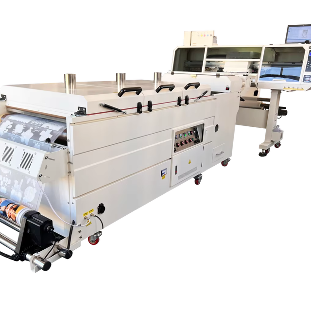 Direct to Film DTF 5 Print Heads Printer White Ink Epson I3200 -A1 with Extra Long duster Three Temperature Zone Model 12 Color