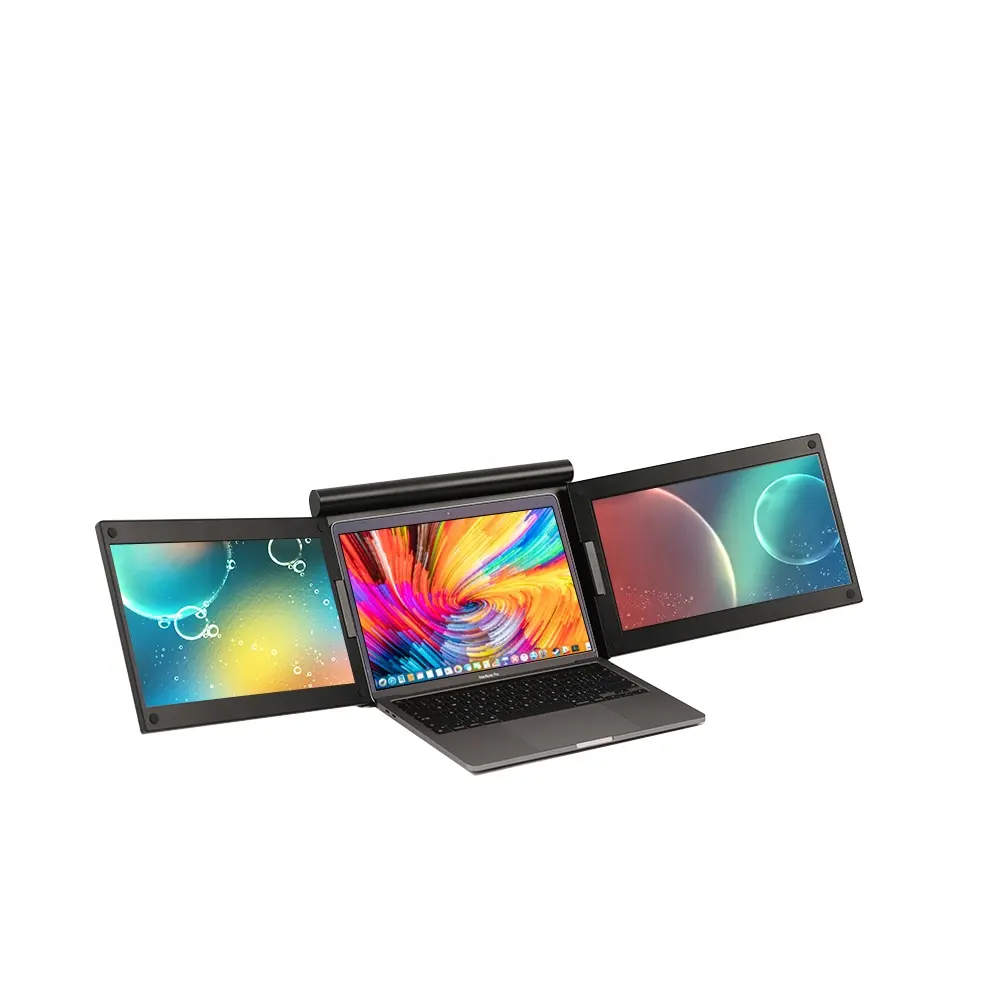 Monitor portátil Triple USB, pantalla IPS de 13,3 pulgadas para ordenador portátil