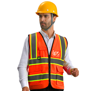 <span class=keywords><strong>Gilet</strong></span> <span class=keywords><strong>de</strong></span> <span class=keywords><strong>sécurité</strong></span> réfléchissant <span class=keywords><strong>jaune</strong></span> fluo <span class=keywords><strong>orange</strong></span> pour travaux routiers HCSP - Product Image 5