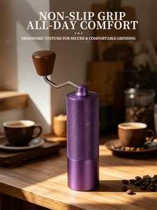 Moulin à café manuel portable en acier inoxydable à <span class=keywords><strong>prix</strong></span> d'usine avec meule de 44 mm à 7 étoiles pour usage domestique, expresso et <span class=keywords><strong>moka</strong></span> - Product Image 5