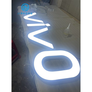 Letrero <span class=keywords><strong>LED</strong></span> personalizado Letrero iluminado <span class=keywords><strong>LED</strong></span> Letreros Letrero iluminado 3D personalizado Fabricante de logotipo comercial impermeable para exteriores - Product Image 2