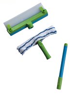 GREENWELL Raclette télescopique écologique en ABS, métal et silicone avec support de réservoir d'eau pour voiture, outil de nettoyage de vitres (vu à la télévision)