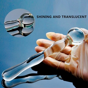 35mmガラスディルドペニスアナルビーズボールバットプラグクリスタル人工オナニー大人の大人のおもちゃ女性男性用 - Product Image 4