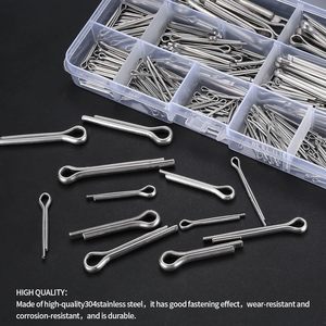 Kit de goupilles fendues en acier inoxydable, 290 pièces, tailles assorties, pour réparation automobile et utilisation dans la construction - Product Image 5