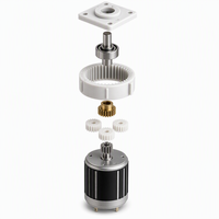 Caja de Engranajes Planetaria de 25 mm, 24 V CC, Ultrasilenciosa, Alto Torque, Reductor de Precisión para Motor de Cortina Eléctrica para Hogar Inteligente