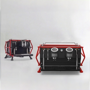 Cafetera Espresso de 2 Grupos, 9 Bares, Bomba Semiautomática, Acero Inoxidable, Cafetera Profesional para Uso Comercial - Product Image 1