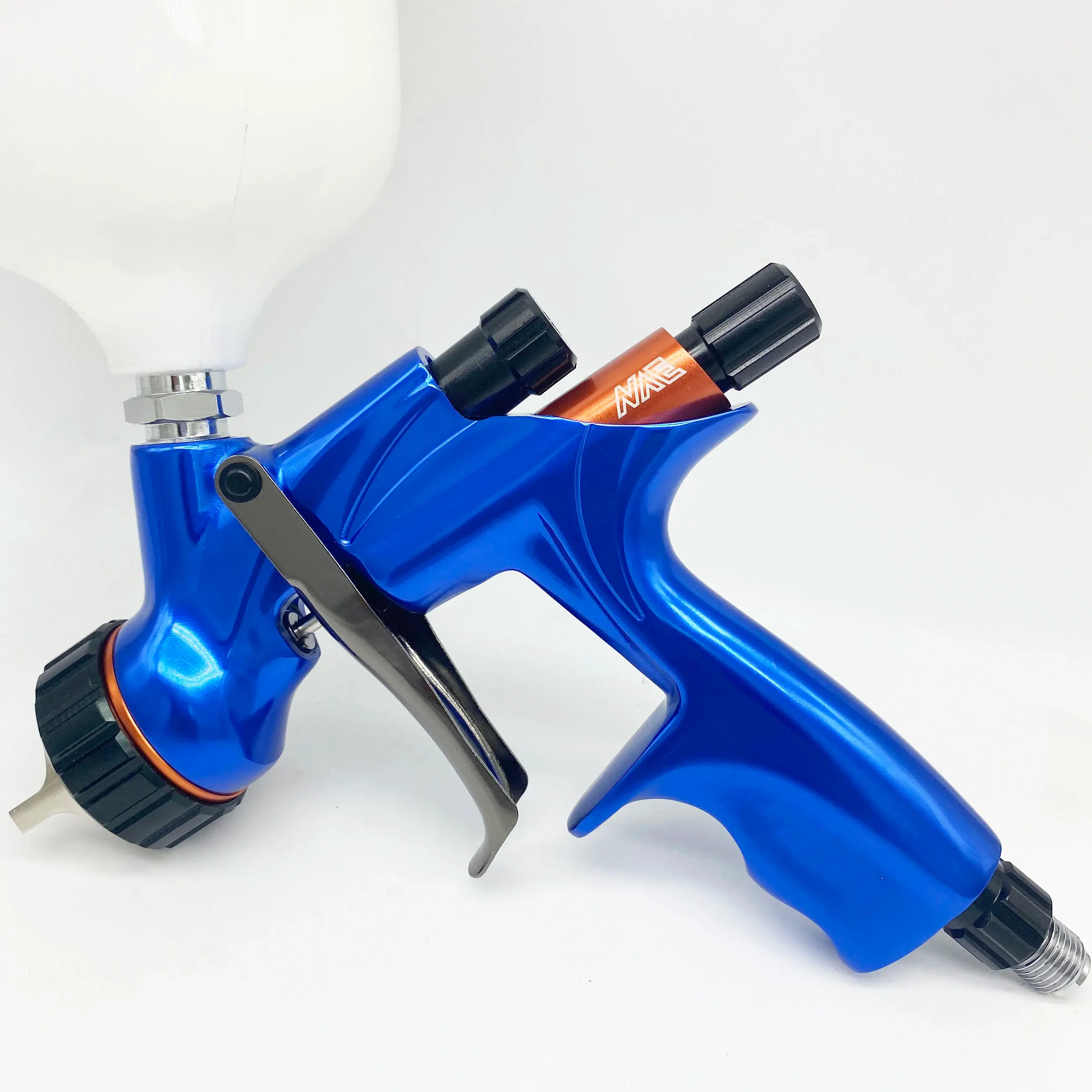 AKX Pistolet à peinture haute pression 600cc 1.3mm Pistolet à peinture à air comprimé HVLP Pistolet à peinture vernis Aérographe Outil pneumatique