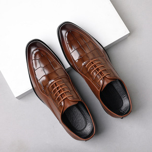 Zapatos Oxford de Hombre Británicos, Impermeables, de Cuero Genuino, Punta Cerrada, Hechos a Mano, para Boda, Formales, Casuales de Negocios, Antideslizantes, con Hebillas y Correas - Product Image 6