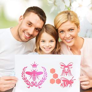 Pochoirs à insectes pour peinture, réutilisable, Animal, plante, musique, printemps, été, automne, hiver, modèle de <span class=keywords><strong>pochoir</strong></span>, bricolage pour bois - Product Image 5