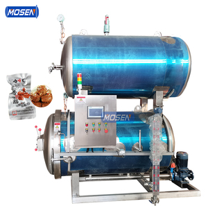 Nước công nghiệp ngâm nồi hấp khử trùng máy vặn lại cho túi đóng hộp thực phẩm gói mềm với nồi hơi - Product Image 1