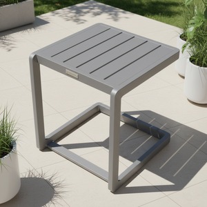 Factory Supply Modern Living Room Bedroom Balcony Family Home Furniture Aluminum Side <b>Table</b> Nightstand square Coffee <b>Table</b> - Product Image 3