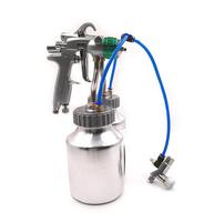 AKX-PT29B HVLP nosel ganda penyemprot cat mobil, penyemprot cat mobil pneumatik Refinishing udara otomotif profesional 1000ml
