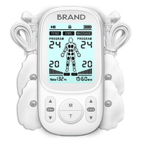 Le plus récent masseur basse fréquence à usage domestique Mini stimulateur musculaire de physiothérapie électrique avec des coussinets d'unité de dizaines
