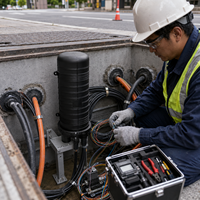 Boîtier de raccordement vertical pour fibres optiques 168 cœurs, boîte de jonction de câble de distribution de fibres optiques pour réseaux FTTH FTTX et télécommunications