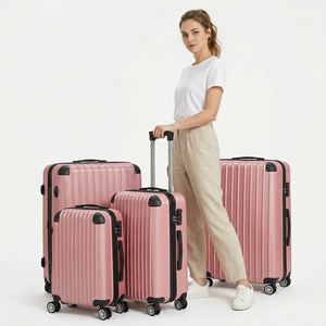 <span class=keywords><strong>Valises</strong></span> de voyage personnalisées en ABS, trois pièces, 20/24/28 pouces, à <span class=keywords><strong>4</strong></span> <span class=keywords><strong>roues</strong></span>, avec serrure TSA à combinaison, étanches, style bagage cabine - Product Image 2